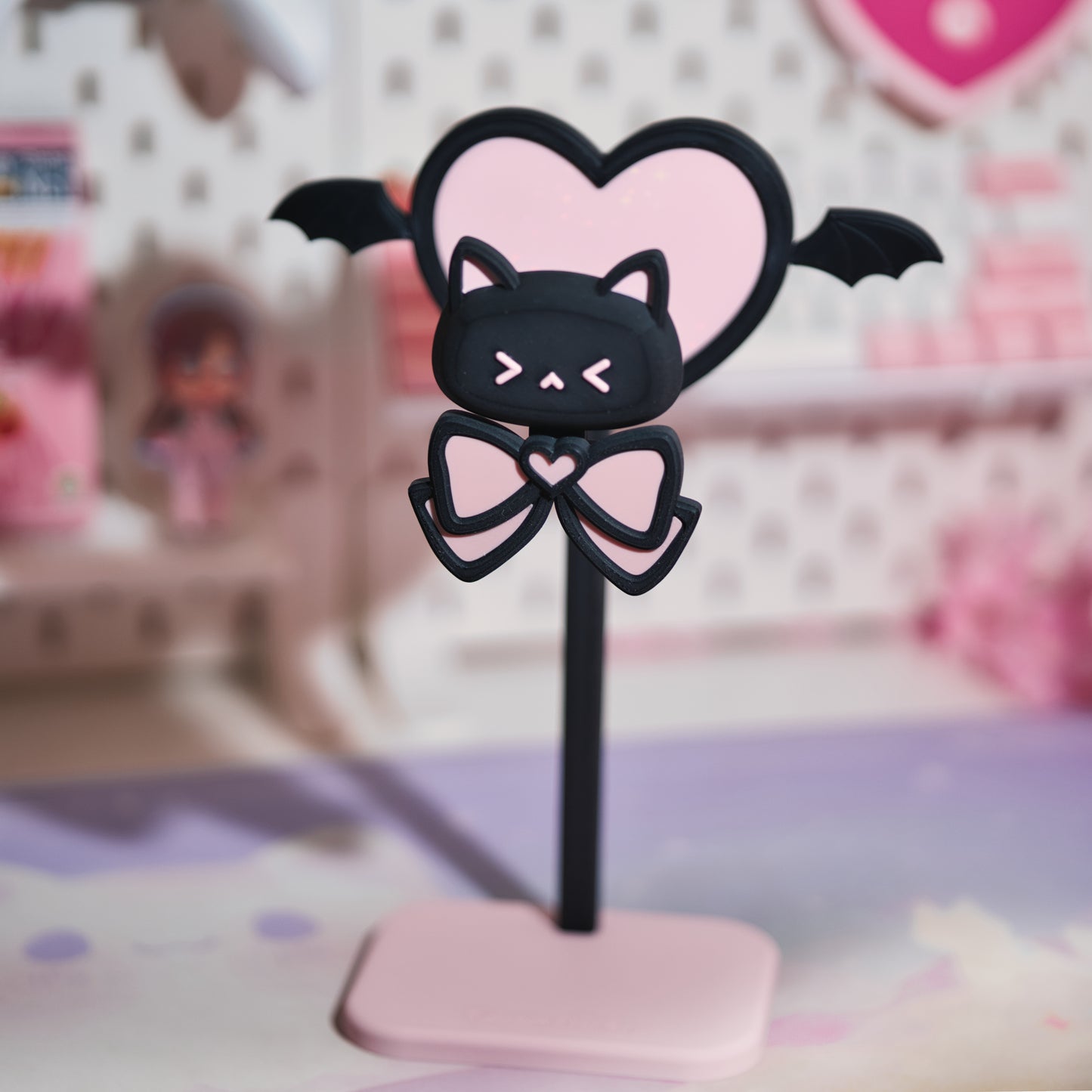 Descora Headphone Stand - Mahou Neko - Goth edition